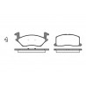 Conjunto de 4 pastilhas de freio ROADHOUSE 2332.02