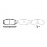 Conjunto de 4 pastilhas de freio ROADHOUSE 2357.22