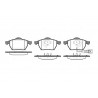 Conjunto de 4 pastilhas de freio ROADHOUSE 2390.41