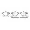 Conjunto de 4 pastilhas de freio ROADHOUSE 2390.52