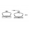 Conjunto de 4 pastilhas de freio ROADHOUSE 2409.12
