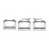 Conjunto de 4 pastilhas de freio ROADHOUSE 2434.22