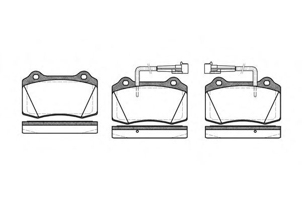 Conjunto de 4 pastilhas de freio ROADHOUSE 2434.22