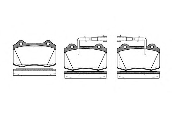 Conjunto de 4 pastilhas de freio ROADHOUSE 2434.32