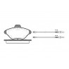 Conjunto de 4 pastilhas de freio ROADHOUSE 2439.04