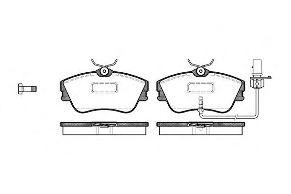 Conjunto de 4 pastilhas de freio ROADHOUSE 2480.21