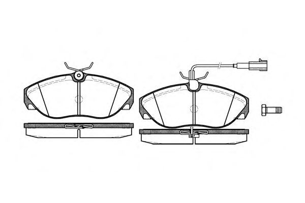 Conjunto de 4 pastilhas de freio ROADHOUSE 2486.11