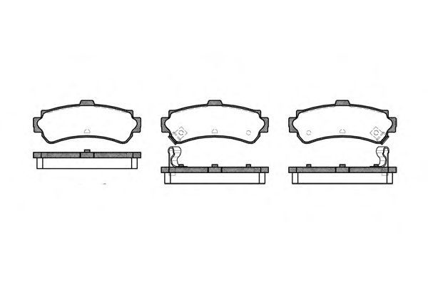 Conjunto de 4 pastilhas de freio ROADHOUSE 2607.02