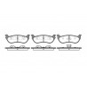 Conjunto de 4 pastilhas de freio ROADHOUSE 2628.75