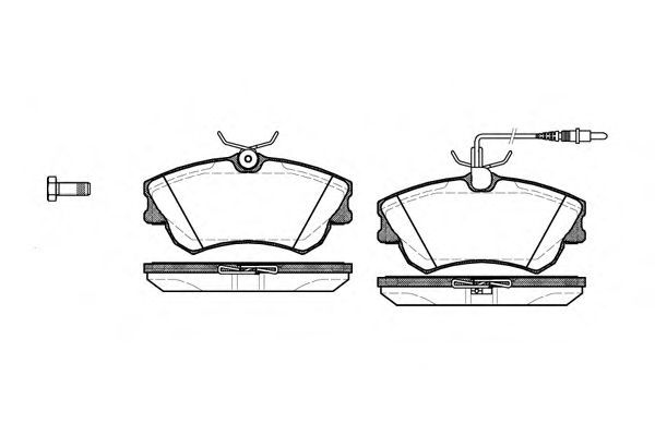 Conjunto de 4 pastilhas de freio ROADHOUSE 2638.02
