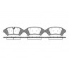 Conjunto de 4 pastilhas de freio ROADHOUSE 2641.12