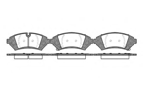 Conjunto de 4 pastilhas de freio ROADHOUSE 2641.12