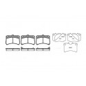 Conjunto de 4 pastilhas de freio ROADHOUSE 2723.02