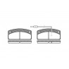 Conjunto de 4 pastilhas de freio ROADHOUSE 2725.02