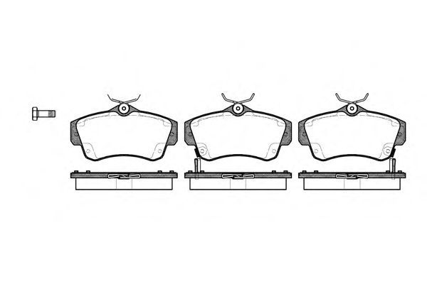 Conjunto de 4 pastilhas de freio ROADHOUSE 2753.02