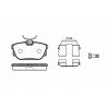 Conjunto de 4 pastilhas de freio ROADHOUSE 2767.10