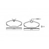 Conjunto de 4 pastilhas de freio ROADHOUSE 2834.01