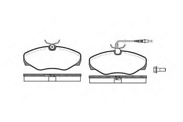 Conjunto de 4 pastilhas de freio ROADHOUSE 2834.01