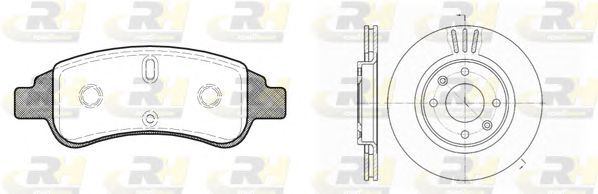 Jogo de travões, travões de disco Dual Kit