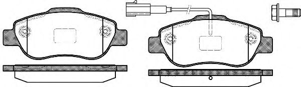 Conjunto de 4 pastilhas de freio ROADHOUSE 21100.11
