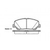 Jogo de 4 pastilhas de freio ROADHOUSE 21287,00