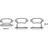 Jogo de 4 pastilhas de freio ROADHOUSE 21290.02