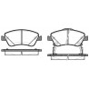Conjunto de 4 pastilhas de freio ROADHOUSE 21310.02