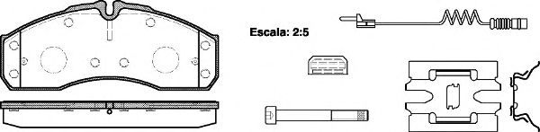 Conjunto de 4 pastilhas de freio ROADHOUSE 2651.22