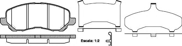 Conjunto de 4 pastilhas de freio ROADHOUSE 2804.31