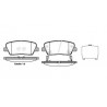 Conjunto de 4 pastilhas de freio ROADHOUSE 21274.02