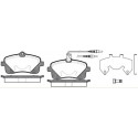 Jogo de 4 pastilhas de freio ROADHOUSE 21102.02