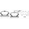 Jogo de 4 pastilhas de freio ROADHOUSE 21102.02