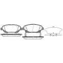 Conjunto de 4 pastilhas de freio ROADHOUSE 21453.02