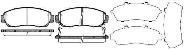 Conjunto de 4 pastilhas de freio ROADHOUSE 21171.12