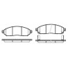 Jogo de 4 pastilhas de freio ROADHOUSE 21162.12