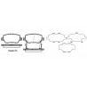 Jogo de 4 pastilhas de freio ROADHOUSE 21168.02