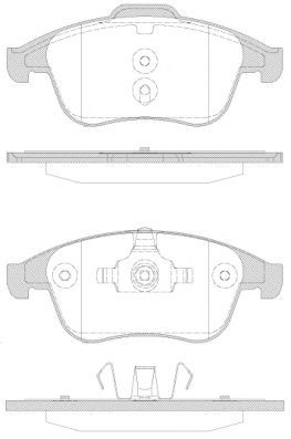 Conjunto de 4 pastilhas de freio ROADHOUSE 21350.30