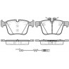 Conjunto de 4 pastilhas de freio ROADHOUSE 21516.20