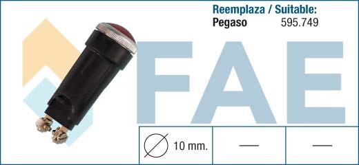 50070 LUZ CONTROL ROJO