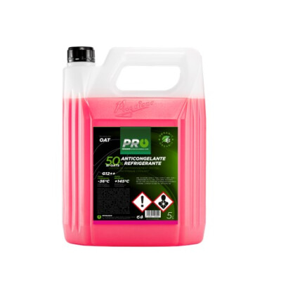 Anticongelante CC 50% Si-OAT G12++. Pronto para uso (-37ºC) rosa 5L
