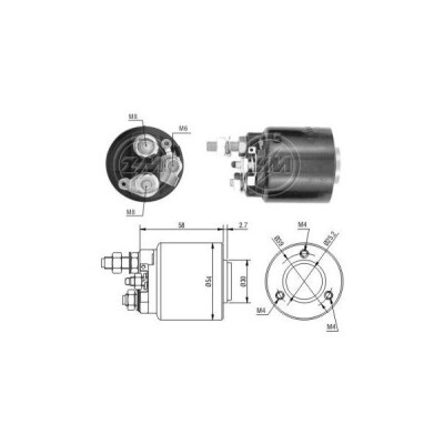 Interruptor electromagnético, motor de arranque