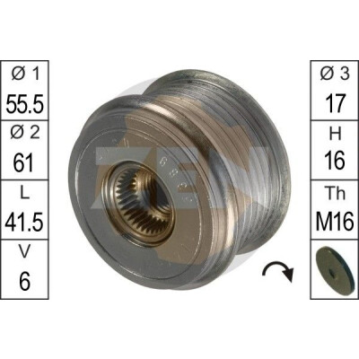 Roda livre do alternador