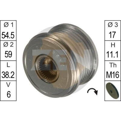 Roda livre do alternador