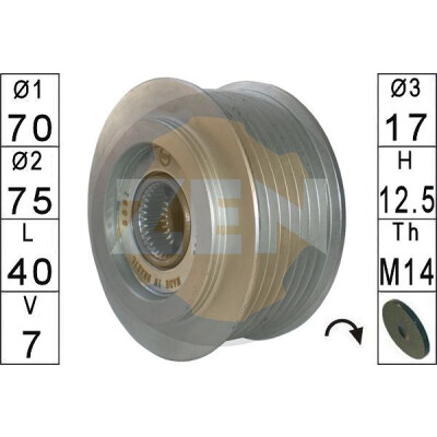Roda livre do alternador