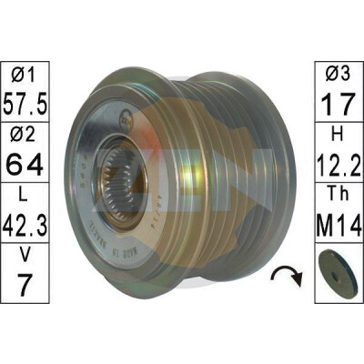 Roda livre do alternador