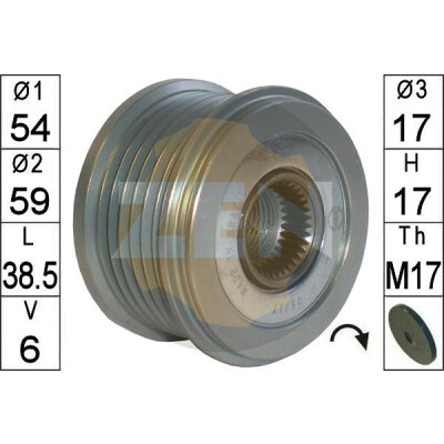 Roda livre do alternador