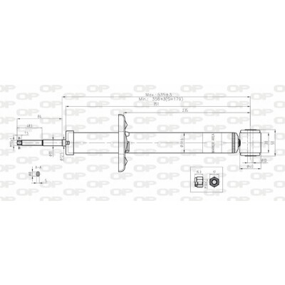 Amortecedor OPEN PARTS SAB8091.32