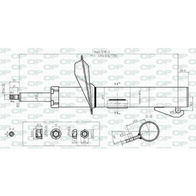 Amortecedor OPEN PARTS SAB8402.31