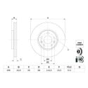 Disco de freio BOSCH 0 986 479 F05