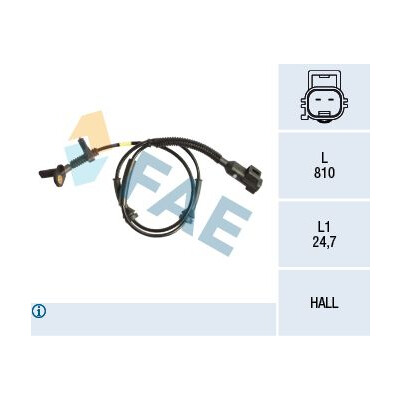 Sensor, rotações da roda